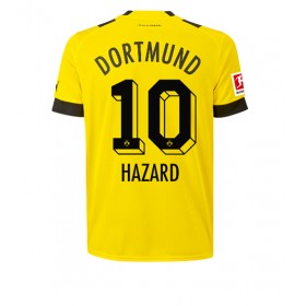 Herren Fußballbekleidung Borussia Dortmund Thorgan Hazard #10 Heimtrikot 2022-23 Kurzarm